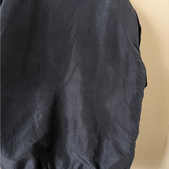 Vintage Fu Da 100% Silk Black Windbreaker with Embroidered Gold Stars size M - Picture 7 of 8
